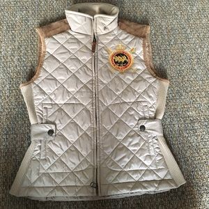 Ralph Lauren Sport Tan Quilted Vest Jacket